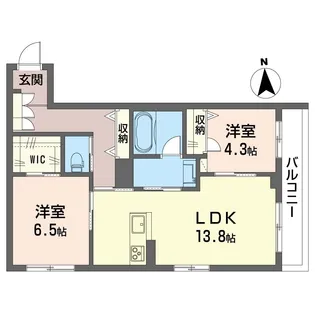 ヴィル・ナタル【1階】の間取り