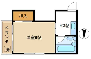 カケガワコーポ【2階】の間取り