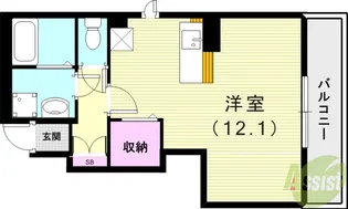 サニーヒル藤原台【1階】の間取り