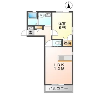 クラウディアゆう B棟【2階】の間取り