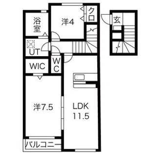 テ・ルーヨ【2階】の間取り