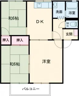 シーサイドアヴェニュー B棟【2階】の間取り