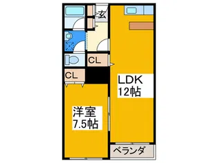 長居椿マンション【2階】の間取り