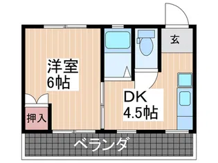 松本ビル【4階】の間取り