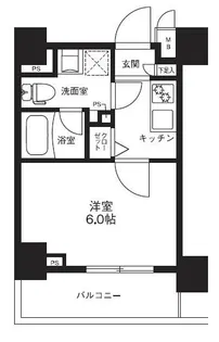 メインステージ横濱ポートサイド【3階】の間取り