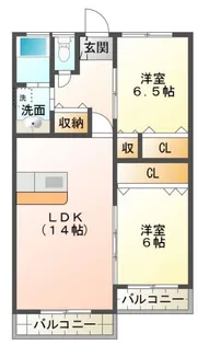 グレイシャス御幸【3階】の間取り