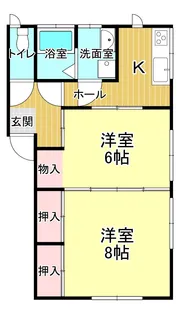 セゾンハイツ【2階】の間取り