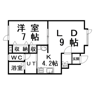 メゾンド桂【2階】の間取り