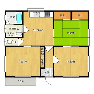 静岡県浜松市浜名区於呂【一戸建】の間取り