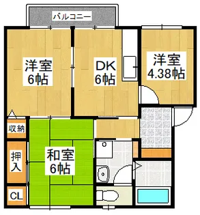 ライフステージ松木【2階】の間取り