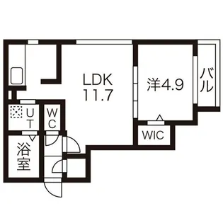 プレオン ウエスト ロカ【3階】の間取り