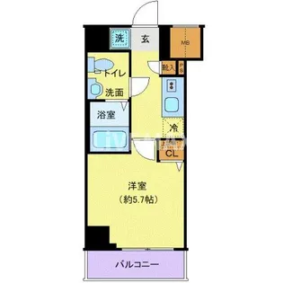 クレヴィスタ大井町【4階】の間取り