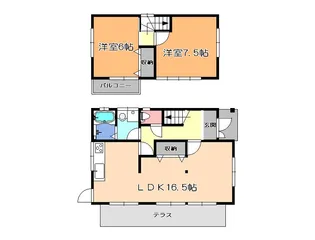 栃木県宇都宮市立伏町【一戸建】の間取り