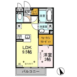 アルカサル【3階】の間取り