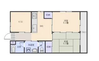 タウンプラザ照国【3階】の間取り