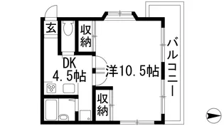 緑台マンション【2階】の間取り