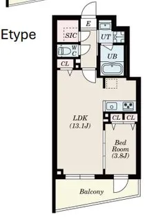 S-RESIDENCE高井戸EAST【5階】の間取り