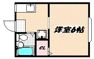 千葉県船橋市本中山2【アパート】の間取り