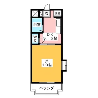 ウィステリアI【2階】の間取り