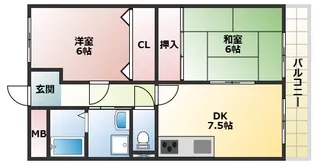 ラポール大観【2階】の間取り
