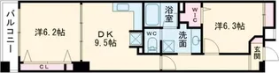 アパガーデンスクエア四条烏丸【2階】の間取り