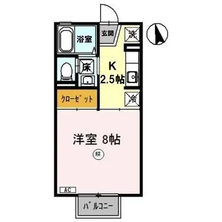 福井県小浜市青井【アパート】の間取り