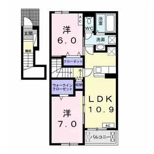 プロスペリタ【2階】の間取り