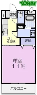 ビスィクレッタ【4階】の間取り