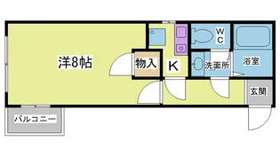 ハイツスズラン【2階】の間取り