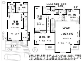 神奈川県横浜市中区山手町【一戸建】の間取り