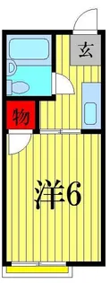 シティハイムヤマグチB【1階】の間取り