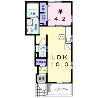 千葉県千葉市若葉区貝塚町【アパート】の間取り