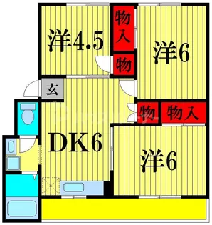 源七第一コーポラス【1階】の間取り
