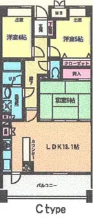 ガーデンスクエア泉【4階】の間取り