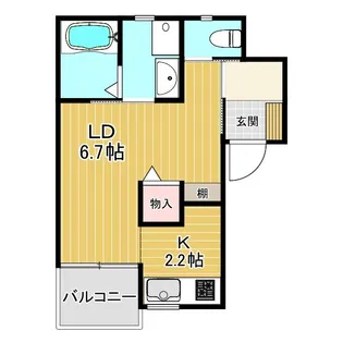 エターナルシー大久保【2階】の間取り
