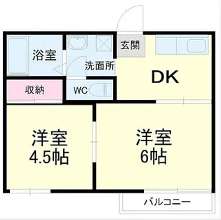 フォーブル花村C【2階】の間取り