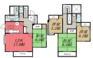 千葉県市原市ちはら台南6【一戸建】の間取り