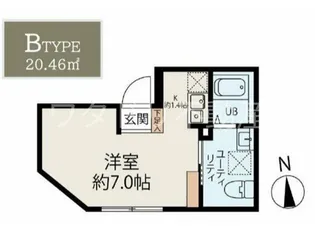 フィエルテ東向島【2階】の間取り