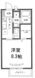 神奈川県横浜市神奈川区栗田谷【アパート】の間取り