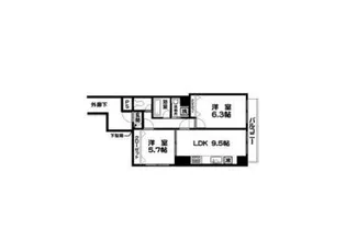 サザンクロス【2階】の間取り