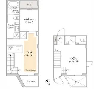 2LDKの間取り画像