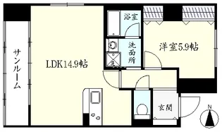 ディアス長町南【2階】の間取り