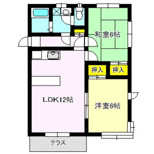 メゾン・マリカ【1階】の間取り