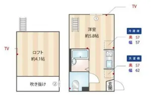 インベスト中延III【1階】の間取り
