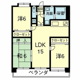 ダイイチライフ壱番館【3階】の間取り