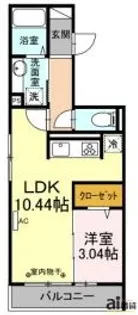 東京都練馬区高松6【アパート】の間取り