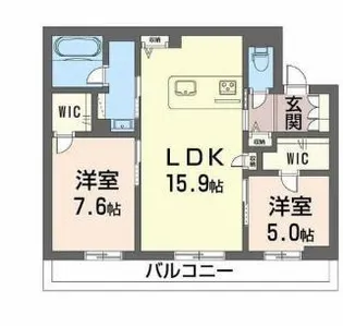 鹿児島県鹿児島市春日町【アパート】の間取り