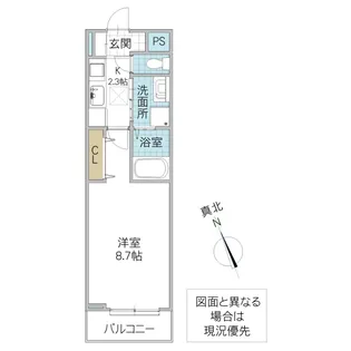 フォレスト佐貫【1階】の間取り