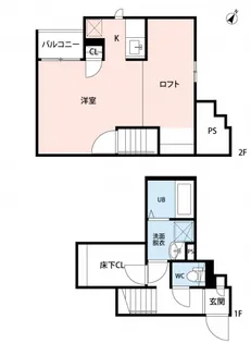 福岡県久留米市合川町【アパート】の間取り