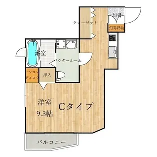 カーサ・ディ・アストゥロ【3階】の間取り